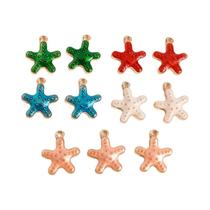 Pingentes De Estrela Do Mar Em Esmalte Fofo 10pcs Para DIY Em Joalheria Para Colares, Brincos E Pingentes De Estrela Do Mar Em Esmalte Fofo 10pcs Para DIY Em Joalheria Para Colares, Brincos E