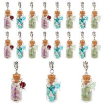 Pingentes de garrafa de vidro PH PandaHall Flower, 20 unidades para joias