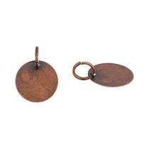 Pingentes De Latão Dourado 12mm Redondos Planos Metálicos 100 Peças Com Argola Para Pulseira Pingentes De Latão Dourado 12mm Redondos Planos Metálicos 100 Peças Com Argola Para Pulseira
