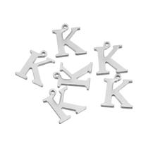 Pingentes De Letras Em Aço Inoxidável 26 Letras 50pcs Colar Pulseira Brinco DIY Joias Com Nome