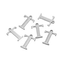 Pingentes De Letras Em Aço Inoxidável 26 Letras 50pcs Colar Pulseira Brinco DIY Joias Com Nome