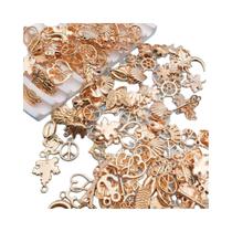 Pingentes De Liga Mista KC Dourados 20 30 50pcs Para Fazer Joias DIY Como Pulseiras E Colares