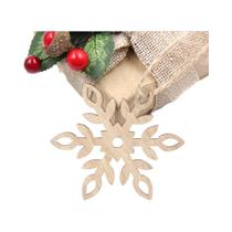 Pingentes De Madeira De Natal 6PCS Ornamentos De Floco De Neve Multiuso Para Decoração De Pintura