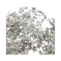 Pingentes De Metal Mistos Lisos 50pcs Para Fazer Joias, Colares E Braceletes DIY