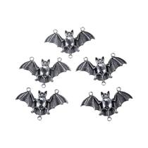 Pingentes De Morcego Antigos Banhados a Prata 10 Peças Acessórios Conectores Para Joias 45x3cm