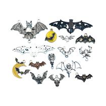 Pingentes De Morcego Em Liga Para Halloween, 10-15 Peças, Para Fabricação De Joias DIY, Brincos,
