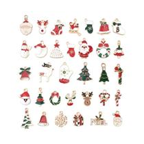 Pingentes De Natal Em Esmalte: Boneco De Neve, Papai Noel, Árvore, Pinguim, Rena 20, 40, 100 Peças Pingentes De Natal Em Esmalte: Boneco De Neve, Papai Noel, Árvore, Pinguim, Rena 20, 40, 100 Peças