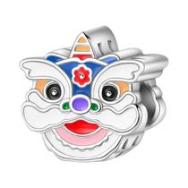 Pingentes De Nó Chinês Em Prata 925 De 3mm Para Pulseiras, Presentes De Joias DIY Para O Ano Novo