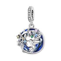 Pingentes De Olho Grego Azul Em Prata Esterlina 925 Para Pulseiras DIY Qikaola