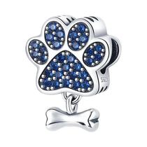 Pingentes De Osso Em Prata Esterlina 925 Para Mulheres, Beads De Zircônia Para Pulseira DIY Pingentes De Osso Em Prata Esterlina 925 Para Mulheres, Beads De Zircônia Para Pulseira DIY