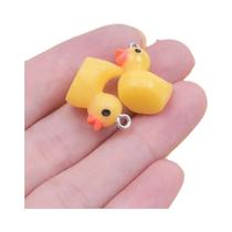 Pingentes De Pato De Resina Amarela 10-50 100pcs Charms De Animais Pequenos E Fofos Para Fazer Joias Pingentes De Pato De Resina Amarela 10-50 100pcs Charms De Animais Pequenos E Fofos Para Fazer Joias