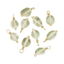 Pingentes De Pedras Naturais Banhados a Ouro 10pcs Acessórios De Joias DIY