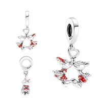 Pingentes De Prata Esterlina 925 Do Mickey Mouse E Minnie Para Pulseira Original E Colar DIY