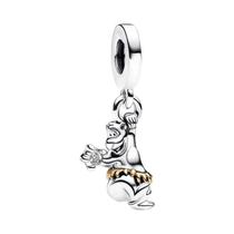 Pingentes De Prata Esterlina 925 Do Rei Leão, Mickey, Minnie E Dumbo Da Disney Para Joias DIY E