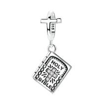 Pingentes De Prata Esterlina 925 Em Forma De Coração Com Laço, Rosa E Gato Panda Para DIY Bracelete