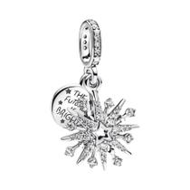 Pingentes De Prata Esterlina 925 Em Forma De Sino De Natal Para Pulseiras, Colares E Joias DIY,