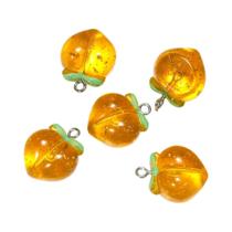 Pingentes De Resina Em Formato De Pêssego, 10 Peças, Transparentes, Para Chaveiro, Colar, Acessório Pingentes De Resina Em Formato De Pêssego, 10 Peças, Transparentes, Para Chaveiro, Colar, Acessório