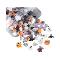 Pingentes De Resina Para Unhas De Halloween, Com Desenhos Fofos De Abóbora, Morcego, Fantasma, Múmia