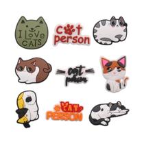 Pingentes De Sapato De Gato Em Estilo Cartoon, 12 Peças, Ornamentos De PVC Para Crocs, Sandálias, Pingentes De Sapato De Gato Em Estilo Cartoon, 12 Peças, Ornamentos De PVC Para Crocs, Sandálias,