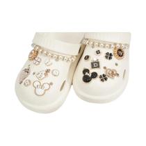 Pingentes De Sapato Golden Bear Bunny, 18 Peças, Clips De Flores Brilhantes Para Mulheres, Decoração Pingentes De Sapato Golden Bear Bunny, 18 Peças, Clips De Flores Brilhantes Para Mulheres, Decoração