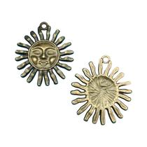 Pingentes De Sol Em Liga De Zinco De Cores Mistas 47 Peças Para Fazer Joias DIY Brincos Colares