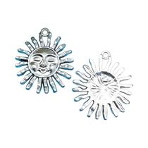 Pingentes De Sol Em Liga De Zinco De Cores Mistas 47 Peças Para Fazer Joias DIY Brincos Colares