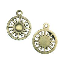 Pingentes De Sol Em Liga De Zinco De Cores Mistas 47 Peças Para Fazer Joias DIY Brincos Colares