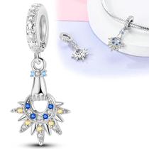 Pingentes De Sol, Lua E Estrela Em Prata Esterlina 925 Para DIY, Presentes De Joalheria