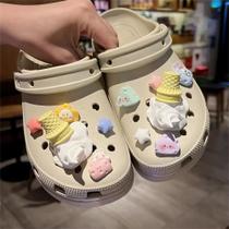 Pingentes De Sorvete De Verão Para Sapatos Clog 2024, Decoração Criativa DIY Destacável Para