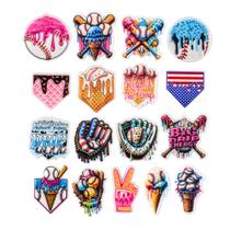 Pingentes de Tênis de Beisebol XQNB 17pcs Decoração de Borracha Pingentes de Tênis de Beisebol XQNB 17pcs Decoração de Borracha