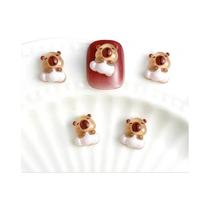 Pingentes De Unha De Urso Marrom 30pcs Resina Decoração De Arte De Unha De Urso Cartoon DIY Pingentes De Unha De Urso Marrom 30pcs Resina Decoração De Arte De Unha De Urso Cartoon DIY