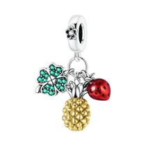Pingentes De Verão Em Prata Esterlina 925 Para Mulheres, Tartaruga E Concha Azul Para Pulseira,