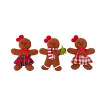 Pingentes Decorativos De Homem De Gengibre Para Árvore De Natal, 3 Peças, Enfeites De Natal Para Pingentes Decorativos De Homem De Gengibre Para Árvore De Natal, 3 Peças, Enfeites De Natal Para