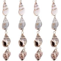 Pingentes espirais Charm SUNNYCLUE Cowrie Shell, 16 unidades de ouro Pingentes espirais Charm SUNNYCLUE Cowrie Shell, 16 unidades de ouro