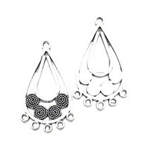 Pingentes Geométricos Antigos Prateados 20 60pcs Estilo Boêmio Brincos Acessórios De Joias DIY