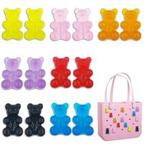 Pingentes NiniMay Gummy Bear Bag para bolsa de pântano, lindos pingentes de resina 3D para bolsa de praia simples e moderna, bolsa de borracha, acessórios compatíveis com a sacola Simply Southern Beach, festas femininas e meninas Pingentes NiniMay Gummy Bear Bag para bolsa de pântano, lindos pingentes de resina 3D para bolsa de praia simples e moderna, bolsa de borracha, acessórios compatíveis com a sacola Simply Southern Beach, festas femininas e meninas