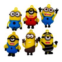 Pingentes personagens minions em pvc com 12 peças