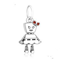 Pingentes pulseira 925 prata punk banda pendente charme contas pingentes encantos