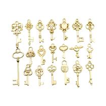 Pingentes Vintage Em Forma De Chave De Liga Steampunk Para Fazer Joias DIY 20 100pcs