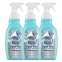 Pingo Mágico Limpa Vidros Secagem Ultra Rápida - Kit 3 un Pingo Mágico Limpa Vidros Secagem Ultra Rápida - Kit 3 un