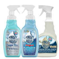 Pingo Magico Original 1L + Pingo Magico Gold 1L + Pingo Magico Limpa Vidros 500ML Pingo Magico Original 1L + Pingo Magico Gold 1L + Pingo Magico Limpa Vidros 500ML
