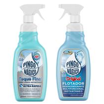 Pingo Magico Original 1L + Pingo Magico Limpa Vidros Toque Final 500ML - Secagem Ultra Rápido Pingo Magico Original 1L + Pingo Magico Limpa Vidros Toque Final 500ML - Secagem Ultra Rápido