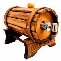 Pingômetro Adega Barril Tonel em Madeira Decor de Cachaça - Vinho Pingômetro Adega Barril Tonel em Madeira Decor de Cachaça - Vinho