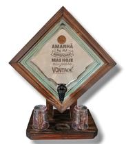Pingometro Artesanal de Madeira Rustico Tijolo de Vidro Pingometro Artesanal de Madeira Rustico Tijolo de Vidro