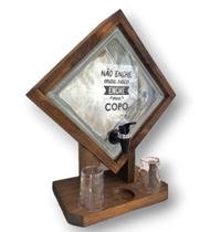 Pingometro Artesanal de Madeira Rustico Tijolo de Vidro Pingometro Artesanal de Madeira Rustico Tijolo de Vidro