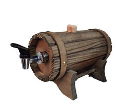 Pingometro Barril Tonel Madeira 1 Litro Pequeno Copo Incluso - Decore Casa Pingometro Barril Tonel Madeira 1 Litro Pequeno Copo Incluso - Decore Casa