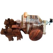 Pingômetro Carroça com Bois Decoração Rústica de Cachaça - Vinho - Retrofenna Decor