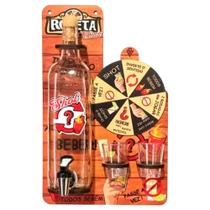 Pingômetro com Jogo de Roleta Gira Drinks Shot 2 Copos Decor