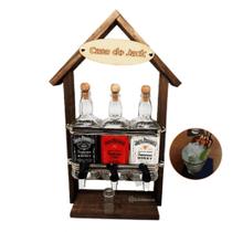 Pingômetro De Cachaça Artesanal 3 Garrafas Vidro Para Bebida Decoração J141304 - Art Artesanal