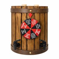Pingometro De Cachaça Barril Roleta Shot De Parede 2 Lt